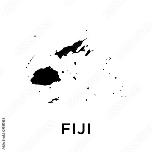 Szablon projektu mapa Fidżi wektor