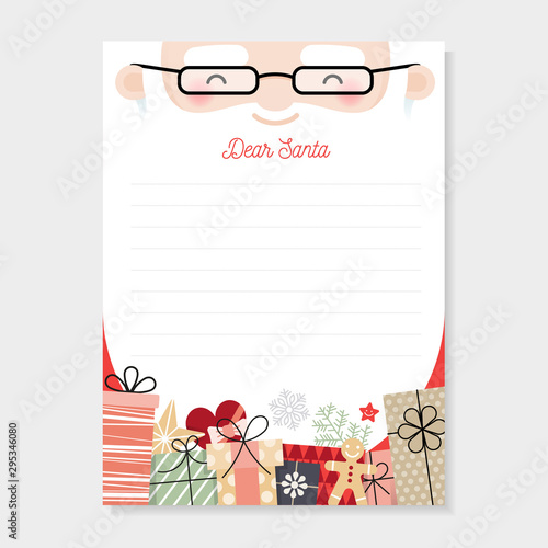 letter to santa. christmas wishlist