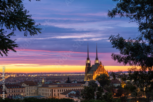 Brno Cathedral in the morning