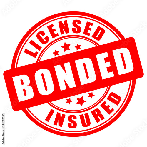 Licensed bonded insured round seal