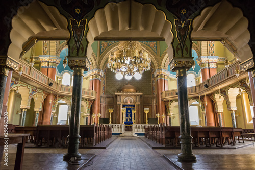 Interior of the Jewish synagogue in Sofia (Bulgaria)