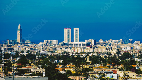 aerial view of Casablanca city