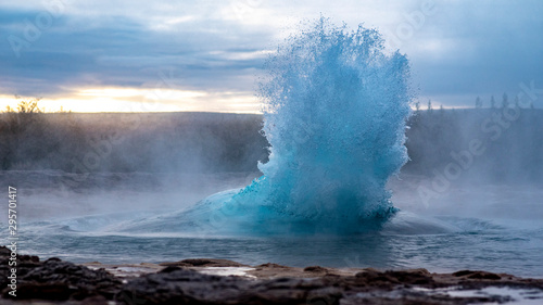 Ausbruch Geysir in Island