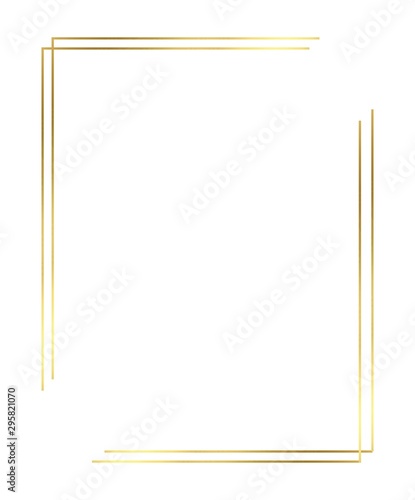 Vector of Christmas Simple Gold border