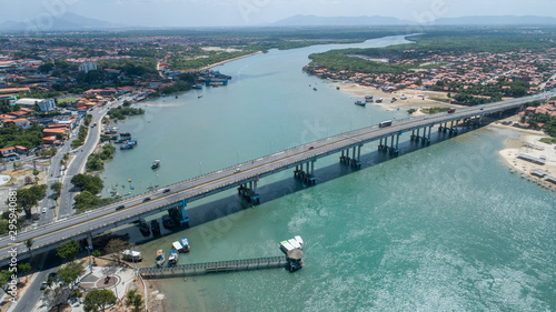 Fortaleza, Brazil. "José Martins Rodrigues" Bridge, under the Ceará River in Fortaleza, Ceara / Brazil.