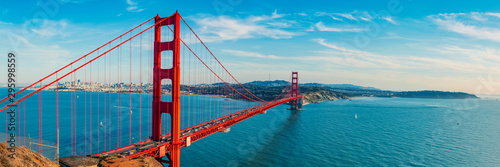 Golden Gate Bridge panorama, San Francisco California