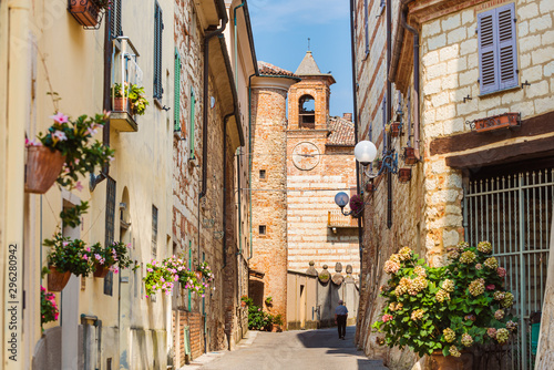 View of Cella Monte Monferrato, unesco world heritage