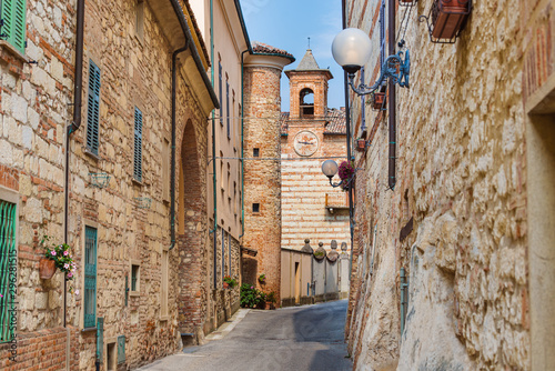 View of Cella Monte Monferrato, unesco world heritage