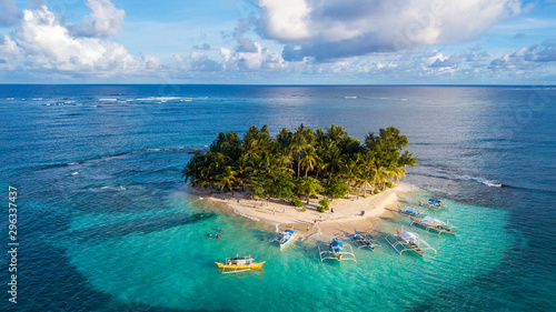 Paradise Siargao Island Philippines aerial view 