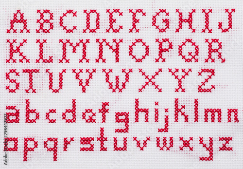 Alphabet Cross Stitch Sampler