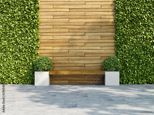 Decorative wooden wall