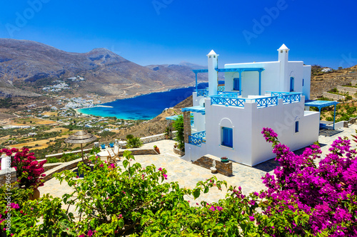 amazing Greek holidays - Amorgos island, splendid view of Aegialis bay, Cyclades