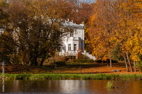 Jesień w Parku Lubomirskich, Białystok, Podlasie, Polska