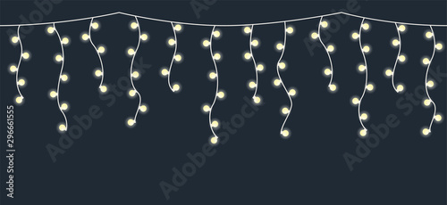 String of icicle lights