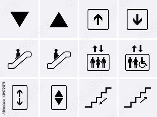 Elevator Icons set.