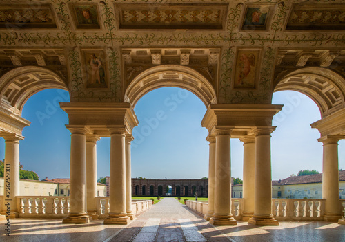 Courtyard of Palazzo Te in Mantua, Italy
