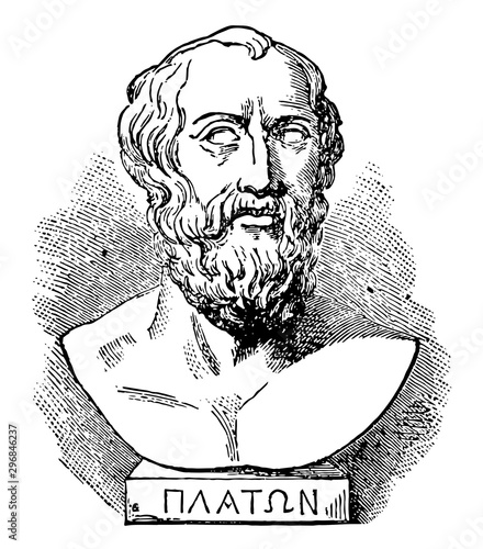 Plato vintage illustration