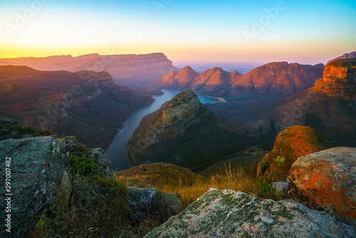 three rondavels and blyde river canyon at sunset, south africa 81