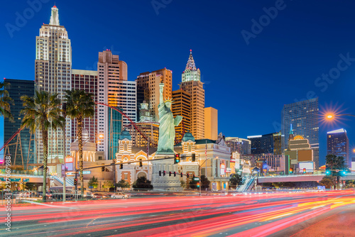 Las Vegas strip sunset