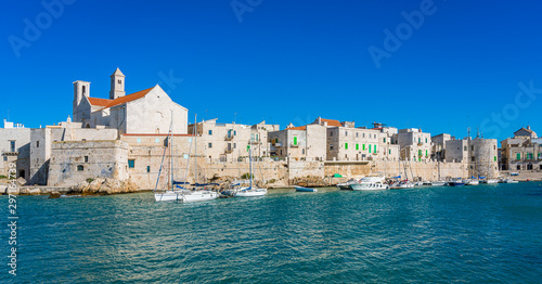 The beautiful waterfront of Giovinazzo, town in the province of Bari, Puglia (Apulia), southern Italy.