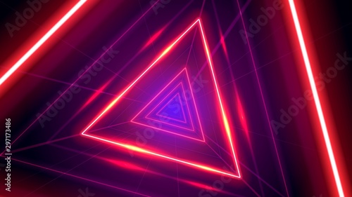 Futuristic abstract colorful vector background with Glowing electric bright neon lines . Abstract Modern Vector Layout