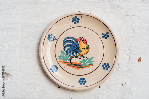 The iconic handicrafted ceramic plate from Grottaglie, Puglia