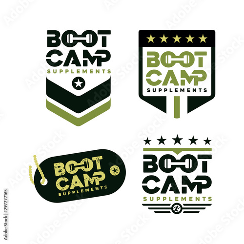 BOOTCAMP Badge Logo theme in 4 different design 