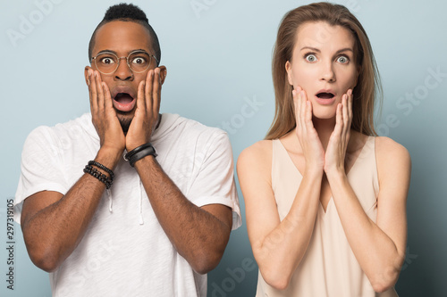 Amazed multiracial couple shocked by unbelievable news