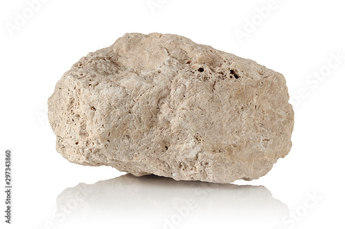porous stone, a fragment of limestone