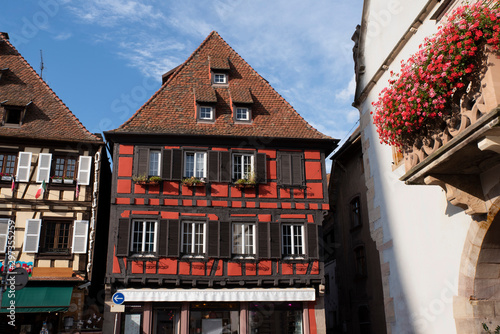 Typical architecture of Alsace in France