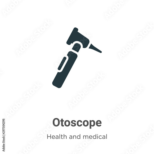 Otoscope vector icon on white background. Flat vector otoscope icon symbol sign from modern health and medical collection for mobile concept and web apps design.