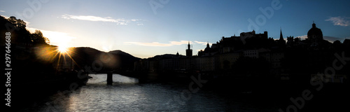 salzburg austria high definition panorama in the morning