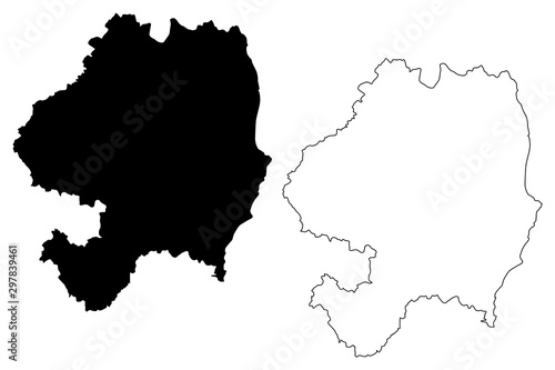 Wicklow County Council (Republic of Ireland, Counties of Ireland) map vector illustration, scribble sketch Wicklow map....