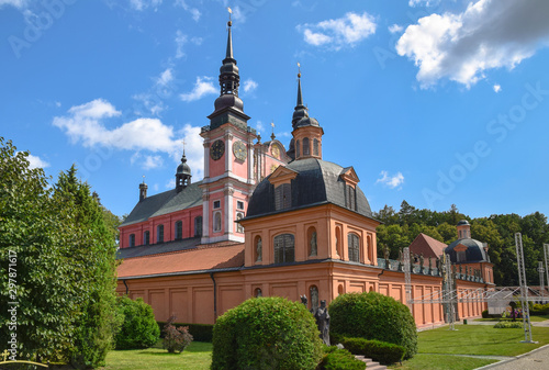 Basilica of the Visitation of the Virgin Mary in Święta Lipka (Holy Lime). Warmian-Masurian Voivodeship, Poland.