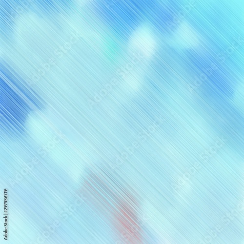 diagonal lines background or backdrop with light blue, powder blue and sky blue colors. dreamy digital abstract art. square graphic