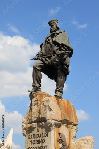 Monument to Giuseppe Garibaldi in Turin, Italy