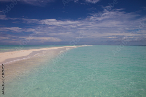 Amazing view of a maldivian sandbank. Maldives