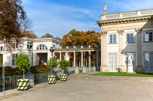 Palace on the Isle, Baths Palace, classicist palace in Warsaw Royal Baths Park, Lazienki Warszawskie, Warsaw, Poland