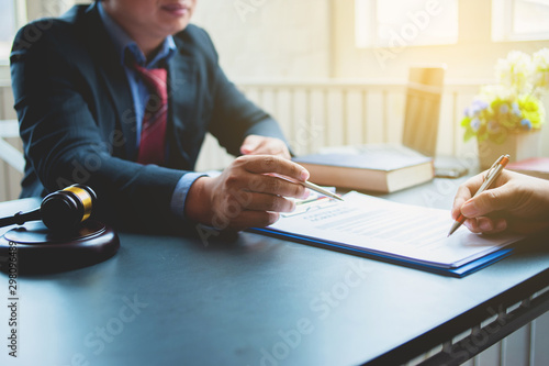 businessman working with documents in office