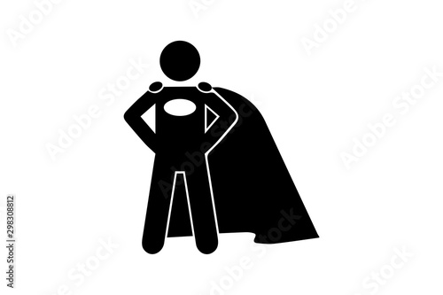 super hero icon vector illustration