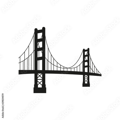 Vector golden gate bridge