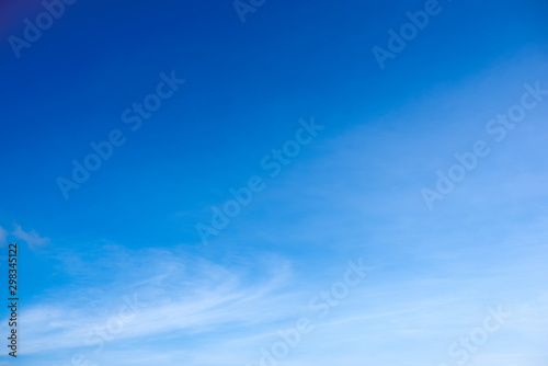 Blue sky with clouds and background