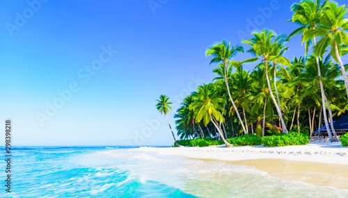 paradise tropical beach sea on a tropical