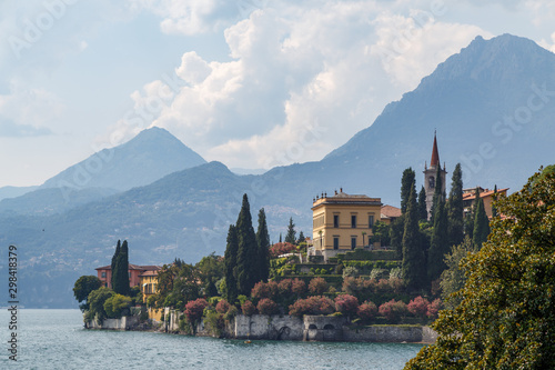 Gardens of Villa Monastero in Varenna town on Como lake, Italy