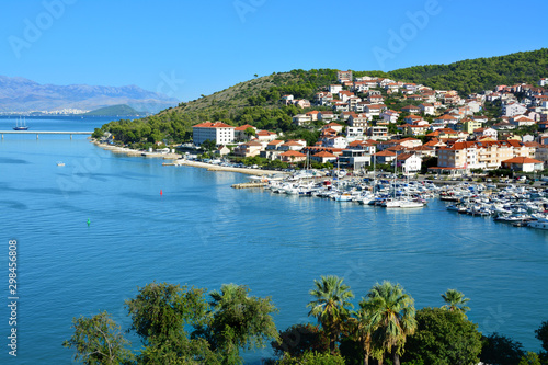 stare miasto Trogir w Chorwacji, morze Adriatyckie