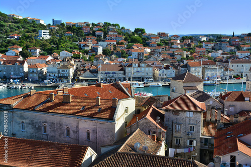 stare miasto Trogir w Chorwacji, panorama