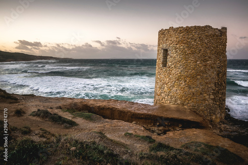 Porto Torres, Abbacurrente Tower, a defensive sighting and communication system of the coasts of Sardinia, from the Middle Ages up to the mid-nineteenth century.