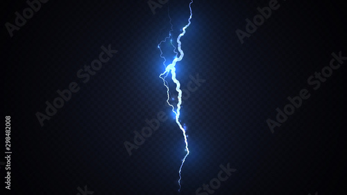 Abstract background in the form of blue lightning strike