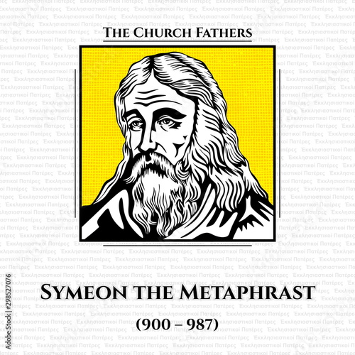 Symeon the Metaphrast (900 – 987) was the author of the 10-volume medieval Greek menologion, or collection of saints' lives. He lived in the second half of the 10th century.