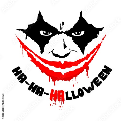 halloween circus performer vector smile face